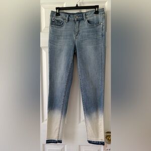 Vince Camuto Ombre Blue and White Ankle Jeans
